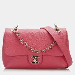 Pre Owned Chanel Pink Caviar City Walk bag