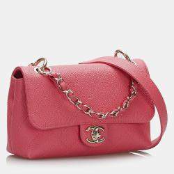 Pre Owned Chanel Pink Caviar City Walk bag