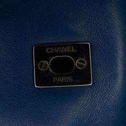 Pre Owned Chanel Blue Small Calfskin Love Me Tender Flap