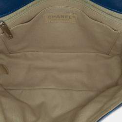 Pre Owned Chanel Blue Small Calfskin Love Me Tender Flap