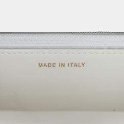 Pre Owned Chanel White Enchained Flap Wallet on Chain