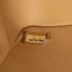 Pre Owned Chanel Brown Mini Square Classic Lambskin Single Flap