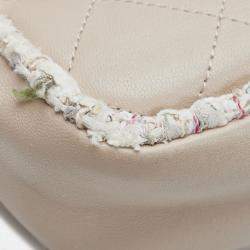 Pre Owned Chanel Pink Elegant Tweed Crossbody