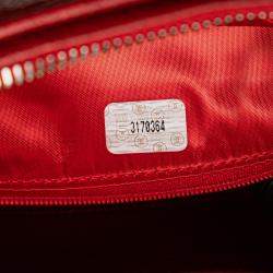 Pre Owned Chanel Red CC Quilted Caviar Chain Camera Bag
