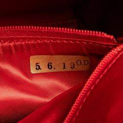 Pre Owned Chanel Red CC Quilted Caviar Chain Camera Bag