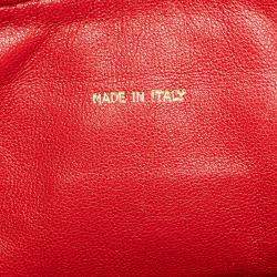 Pre Owned Chanel Red CC Quilted Caviar Chain Camera Bag