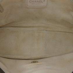 Pre Owned Chanel Black Jumbo Calfskin Canebiers Net Flap