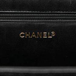 Pre Owned Chanel Black CC Caviar Vanity Case