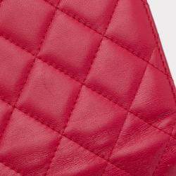 Pre Owned Chanel Pink Classic Lambskin Wallet on Chain