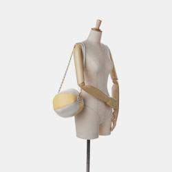 Pre Owned Chanel Yellow Calfskin Coco Beach Ball Bag