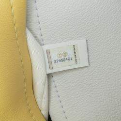Pre Owned Chanel Yellow Calfskin Coco Beach Ball Bag