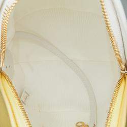 Pre Owned Chanel Yellow Calfskin Coco Beach Ball Bag
