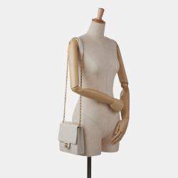 Pre Owned Chanel White Mini Chic Pearls Crossbody