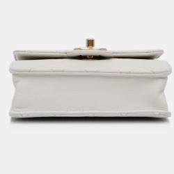 Pre Owned Chanel White Mini Chic Pearls Crossbody
