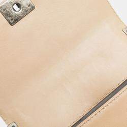Pre Owned Chanel Brown Old Medium Aged Calfskin Double Stitch Boy Flap
