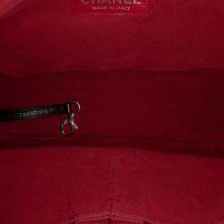 Pre Owned Chanel Beige Black Medium Bicolor Lambskin Gabrielle Crossbody