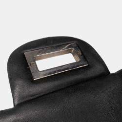 Pre Owned Chanel Black Reissue 2.55 Patent Double Flap 226