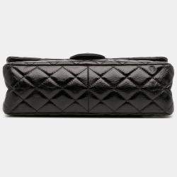 Pre Owned Chanel Black Reissue 2.55 Patent Double Flap 226