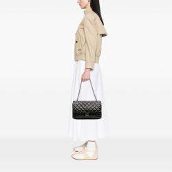 Pre Owned Chanel Black Reissue 2.55 Patent Double Flap 226