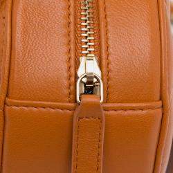 Pre Owned Chanel Brown Lambskin 19 Round Clutch with Chain