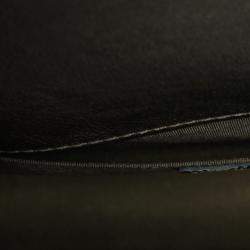Pre Owned Chanel Boy Green Leather Shoulder Bag