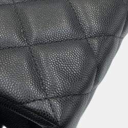 Pre Owned Chanel Retro Twist Mini Black Leather Top Handle Bag