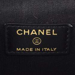 Pre Owned Chanel Vanity Mini Black Leather Shoulder Bag