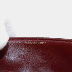 Pre Owned Chanel Full Flap Turnlock Black Leather Shoulder Bag