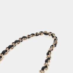 Pre Owned Chanel Black Lambskin Quilted Small Box With Chain