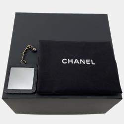 Pre Owned Chanel Vanity Black Leather Top Handle Bag