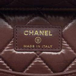 Pre Owned Chanel Vanity Black Leather Top Handle Bag