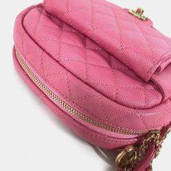 مملوكة مسبقًا Chanel CC Day Camera Case Pink Leather Shoulder Bag