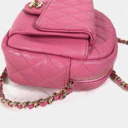 مملوكة مسبقًا Chanel CC Day Camera Case Pink Leather Shoulder Bag