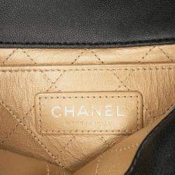 Pre Owned Chanel Black Lambskin Lucky Charms Flap Crossbody