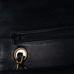 Pre Owned Chanel Black Small Classic Lambskin Double Flap