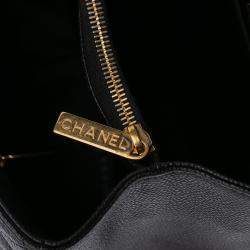 Pre Owned Chanel Black Caviar Grand Shopping Tote
