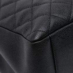 Pre Owned Chanel Black Caviar Grand Shopping Tote