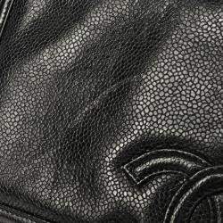 Pre Owned Chanel CC Black Caviar Leather Camera Bag
