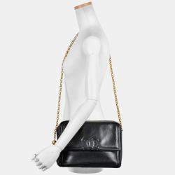 Pre Owned Chanel CC Black Caviar Leather Camera Bag