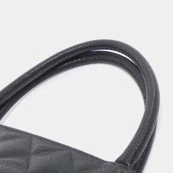 Pre Owned Chanel Medallion Black Leather Handbag