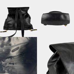 Pre Owned Chanel Backpack In Black Lambskin