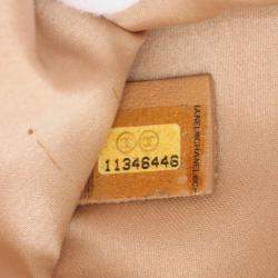 Pre Owned Chanel Matelasse Line Shoulder Bag Patent Leather Gold