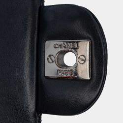 Pre Owned Chanel Black Mini Rectangular Classic Patent Single Flap