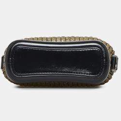Pre Owned Chanel Black Small Painted Knit Gabrielle Crossbody Bag