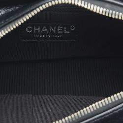 Pre Owned Chanel Black Small Painted Knit Gabrielle Crossbody Bag