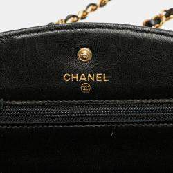Pre Owned Chanel Black CC Caviar Wallet on Chain