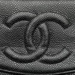 Pre Owned Chanel Black CC Caviar Wallet on Chain