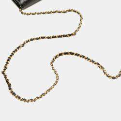 Pre Owned Chanel Black CC Caviar Wallet on Chain