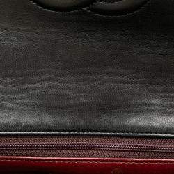 Pre Owned Chanel Black Mini Square Classic Lambskin Single Flap