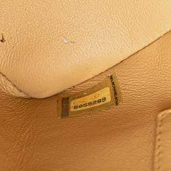 Pre Owned Chanel Beige Caviar Medallion Tote